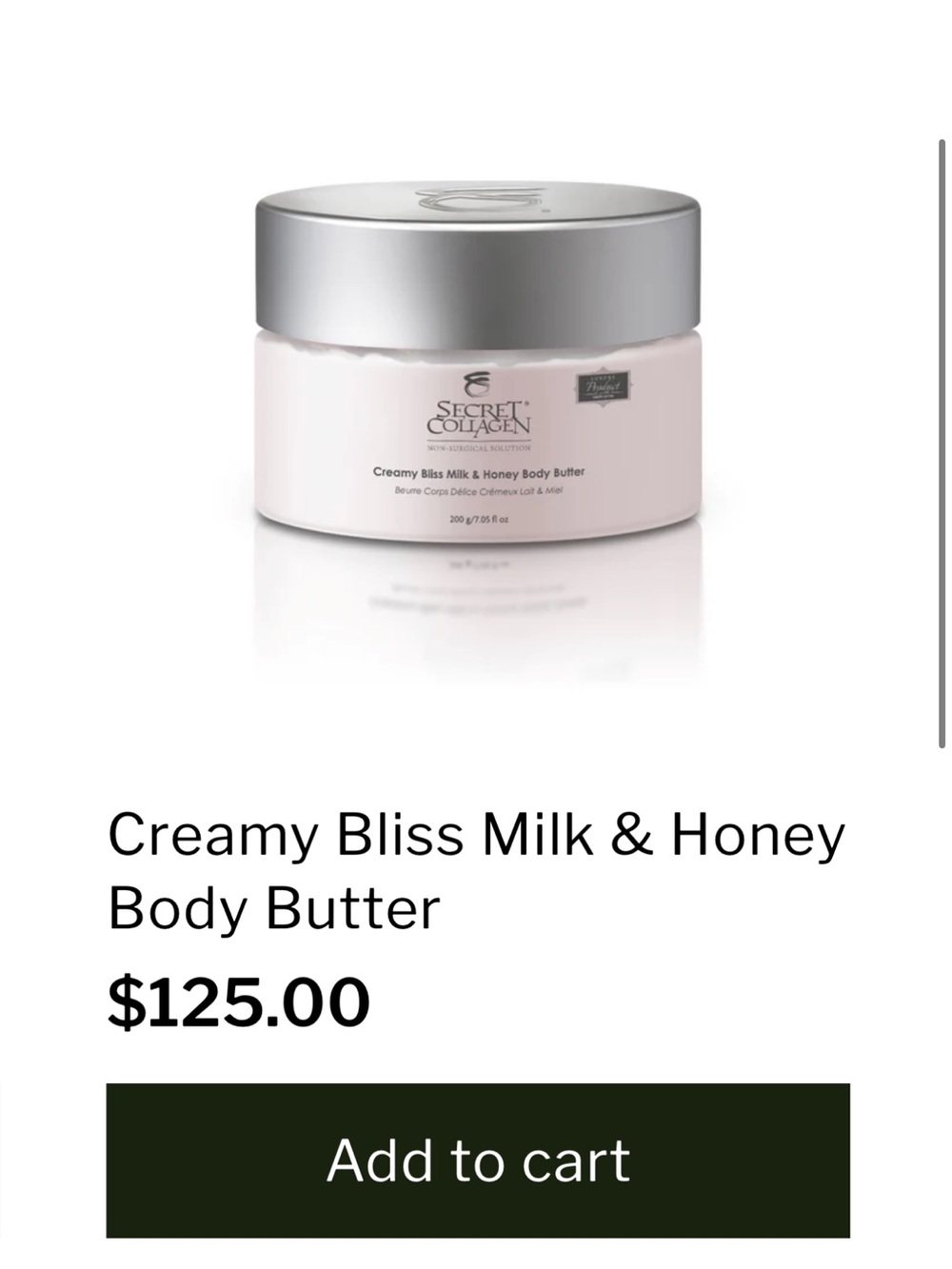 Secret Collage Creamy Bliss Milk & Honey Body Butter